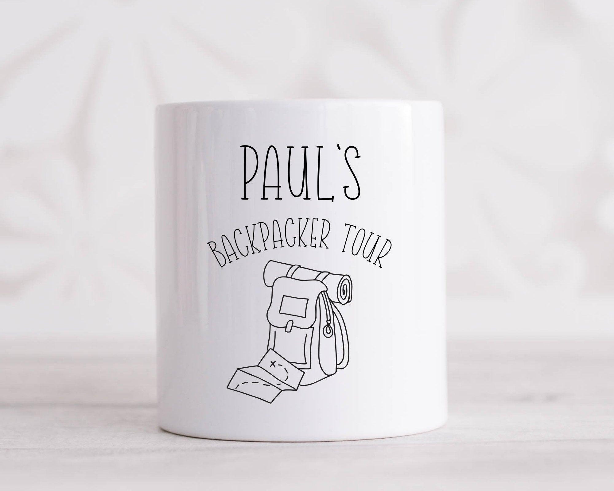 Spardose | personalisiert | Honeymoon Weltreise Backpacker - Roo's Gift Shop