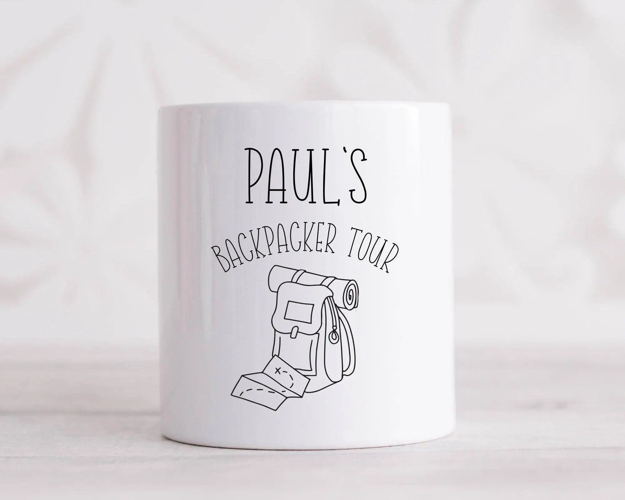 Spardose | personalisiert | Honeymoon Weltreise Backpacker - Roo's Gift Shop