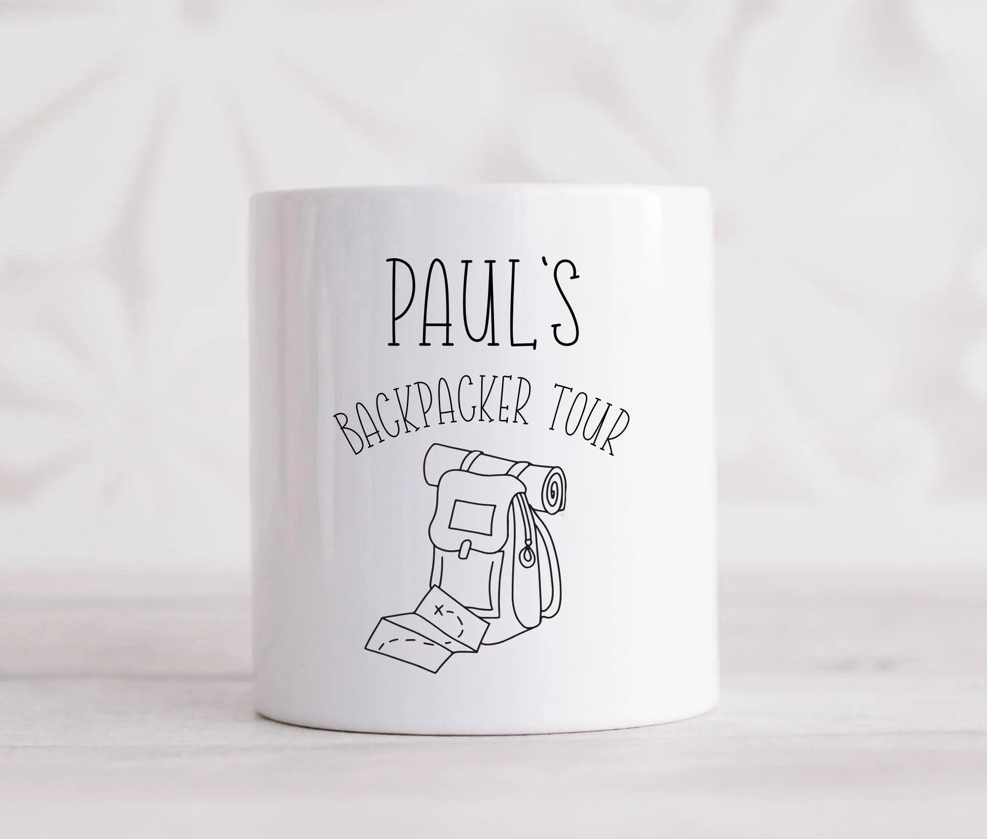 Spardose | personalisiert | Honeymoon Weltreise Backpacker - Roo's Gift Shop