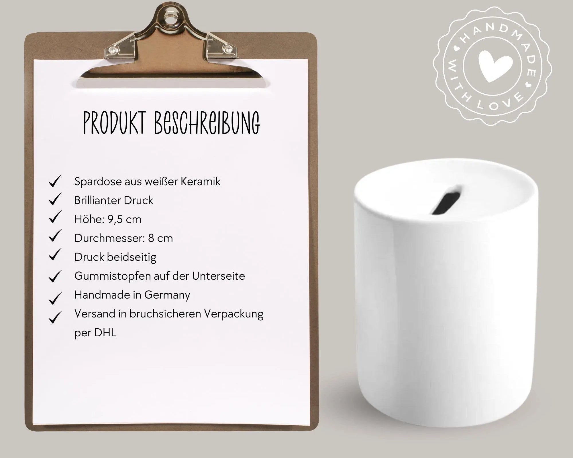 Spardose | personalisiert | Honeymoon Weltreise Backpacker - Roo's Gift Shop