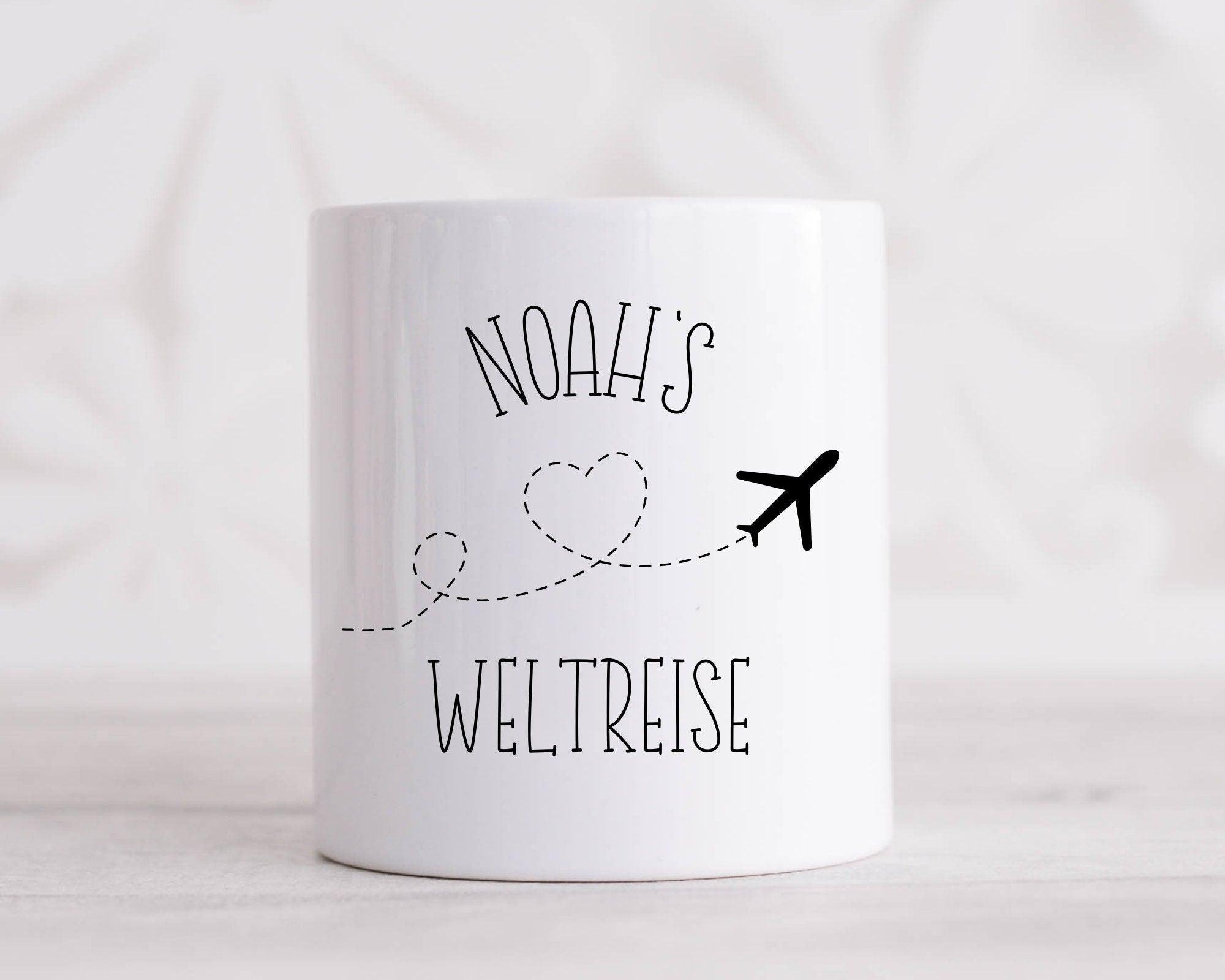 Spardose | personalisiert | Honeymoon Weltreise Backpacker - Roo's Gift Shop