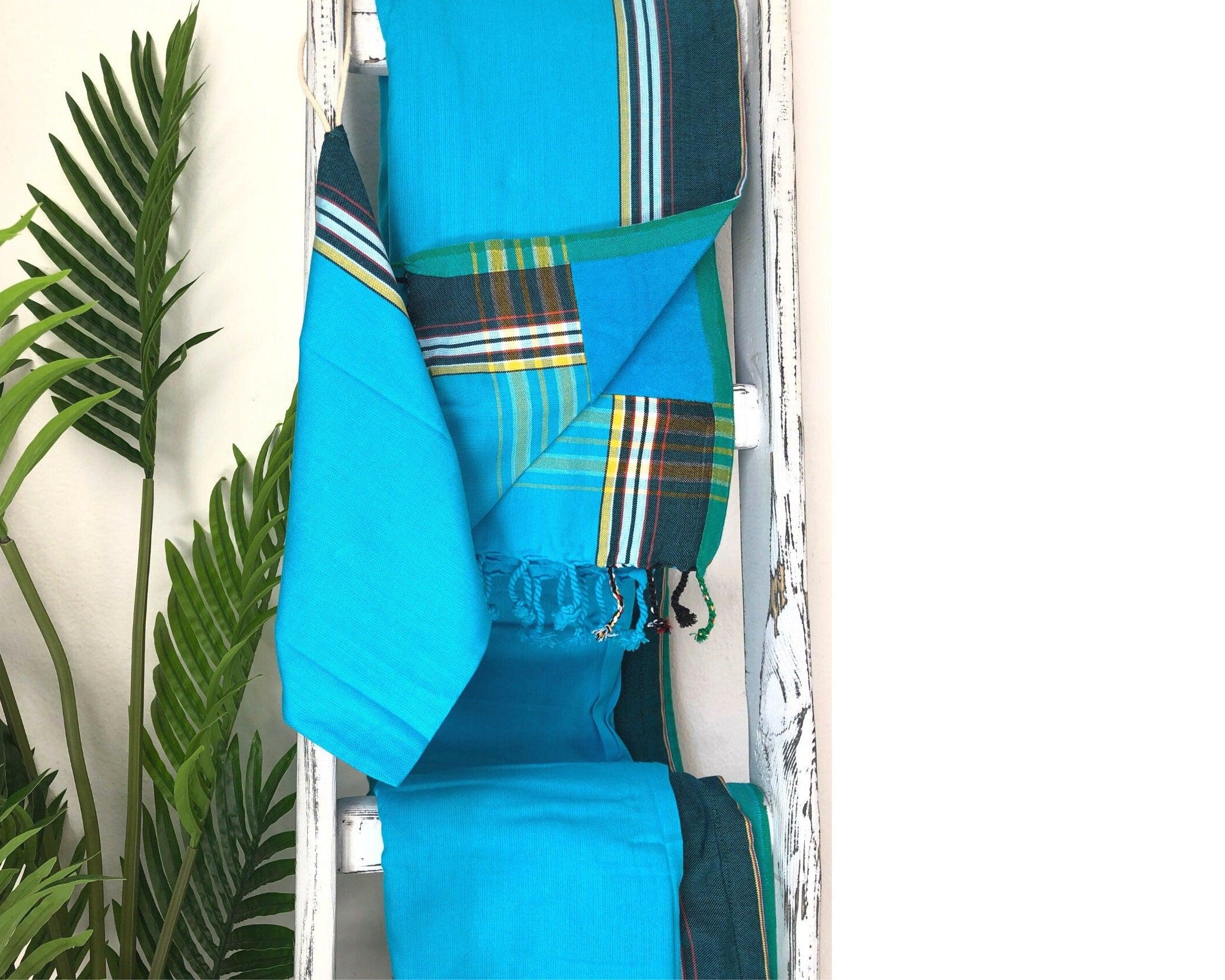 Strandtuch | Ibiza Style | türkis - Roo's Gift Shop