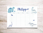 Stundenplan | personalisiert | Dinosaurier Dinos - Roo's Gift Shop