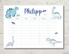 Stundenplan | personalisiert | Dinosaurier Dinos - Roo's Gift Shop