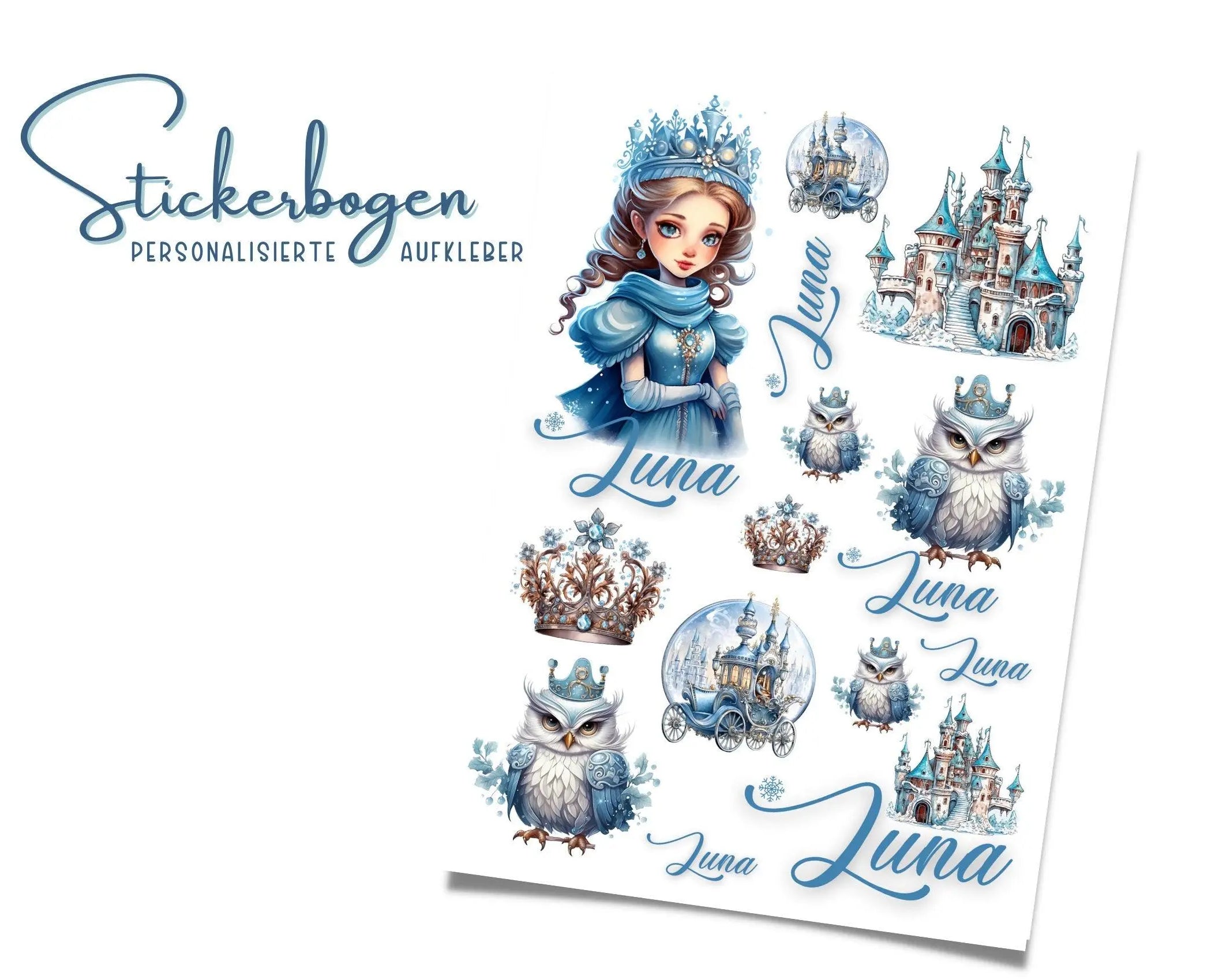 Stundenplan | personalisiert | Eisprinzessin - Roo's Gift Shop