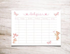 Stundenplan | personalisiert | Hasen & Schmetterlinge - Roo's Gift Shop