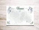 Stundenplan | personalisiert | Pferde Boho Einhorn - Roo's Gift Shop