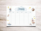 Stundenplan | personalisiert | Weltall | Astronauten - Roo's Gift Shop