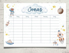Stundenplan | personalisiert | Weltall | Astronauten - Roo's Gift Shop
