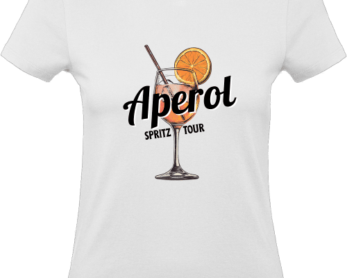 T-Shirt Aperol Spritz Tour | weiß - Roo's Gift Shop