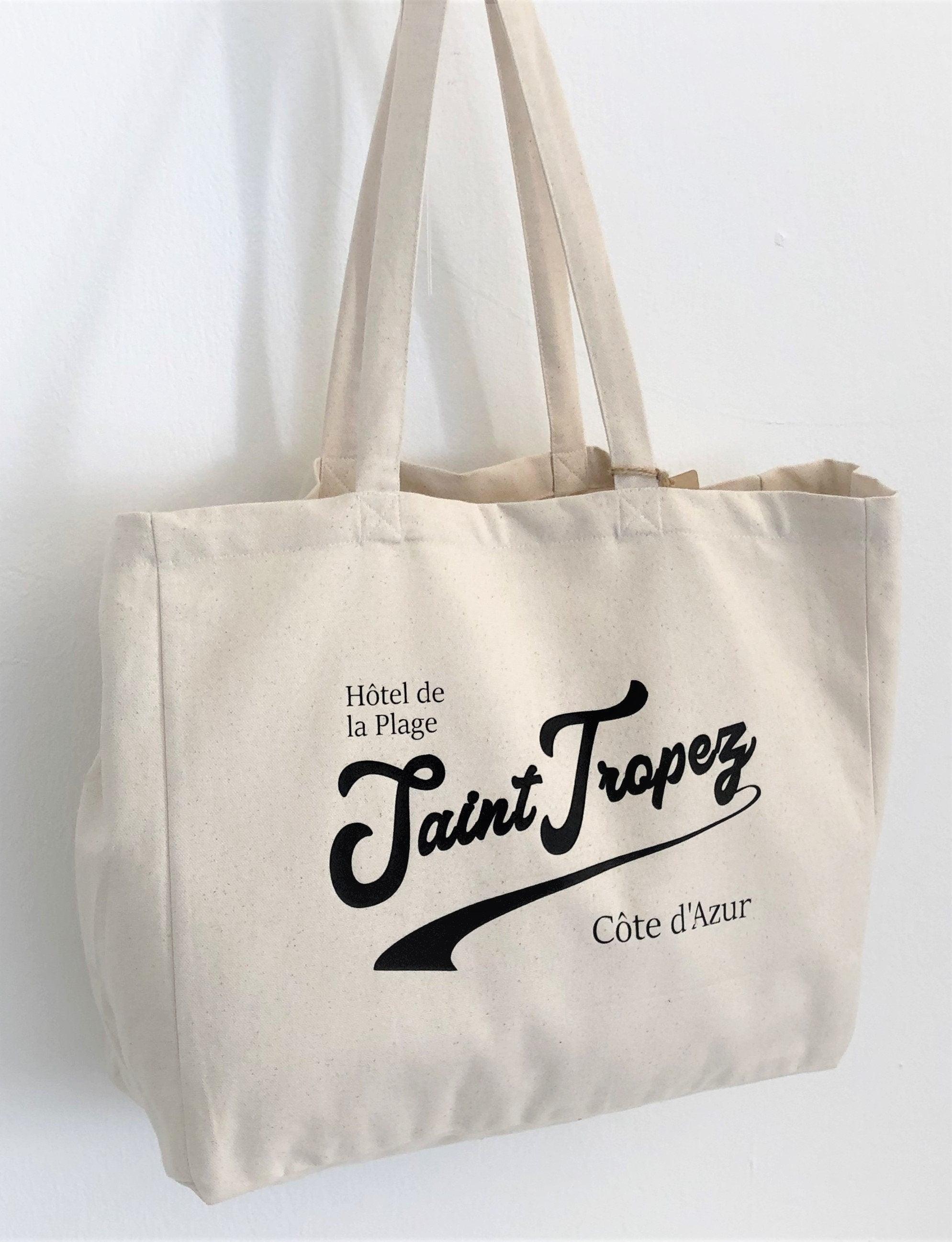 Tasche aus Canvas | Saint Tropez | Shopper | Strandtasche - Roo's Gift Shop