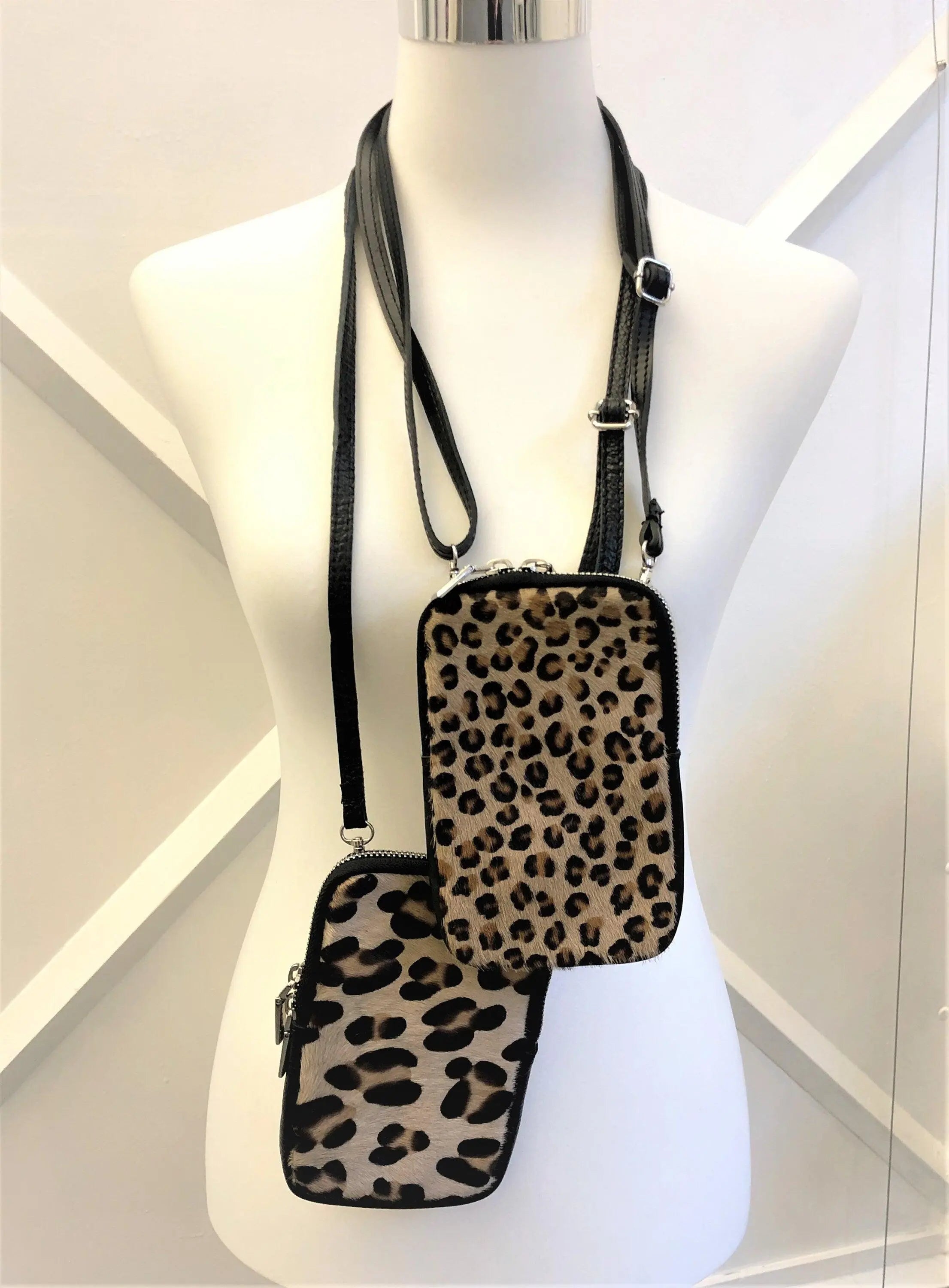Tasche Handy | Echt Leder | Handytasche | gold - Roo's Gift Shop