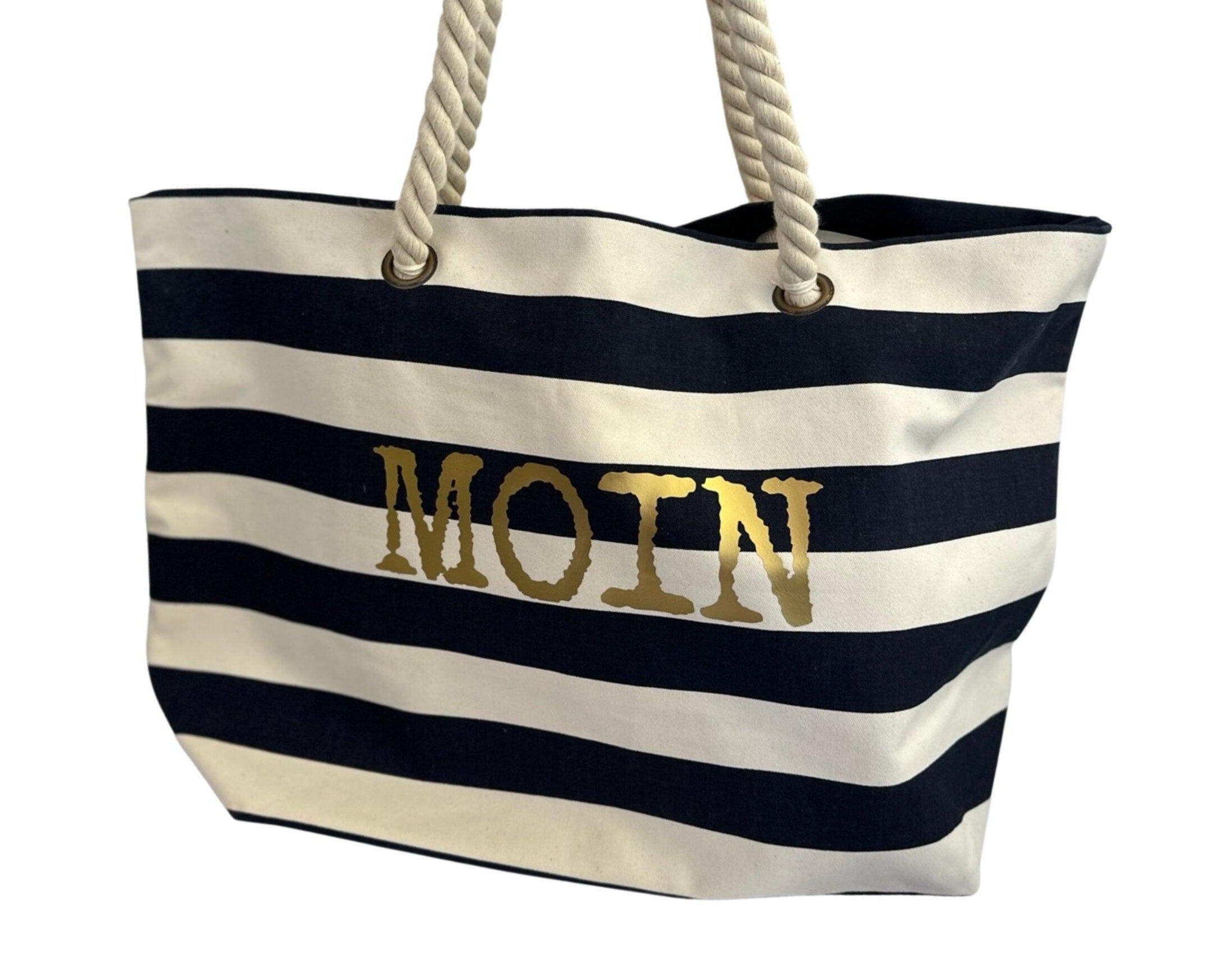 Tasche MOIN | Strandtasche | Shopper gestreift - Roo's Gift Shop
