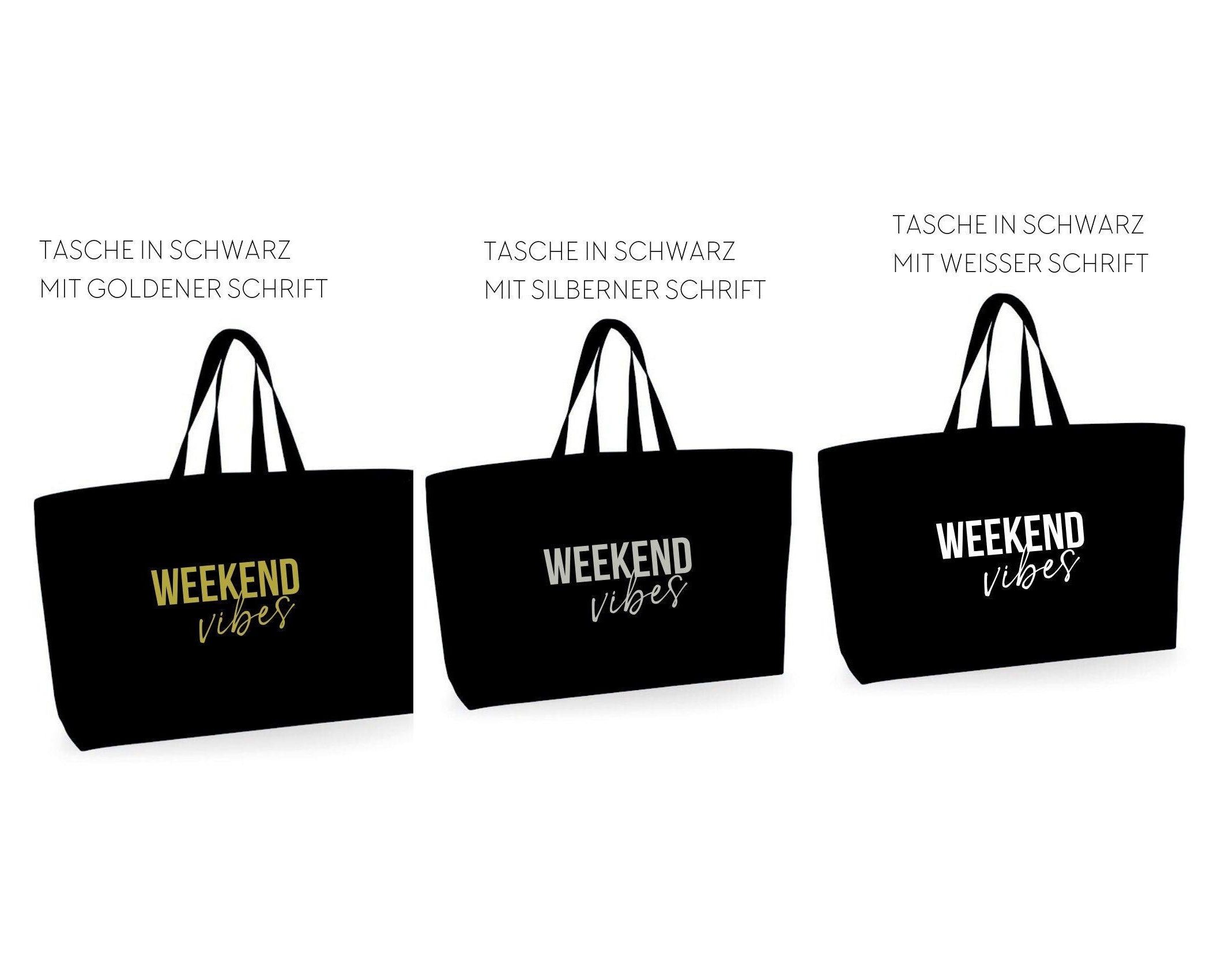 Tasche | Oversized Strandtasche | Weekend Vibes - Roo's Gift Shop