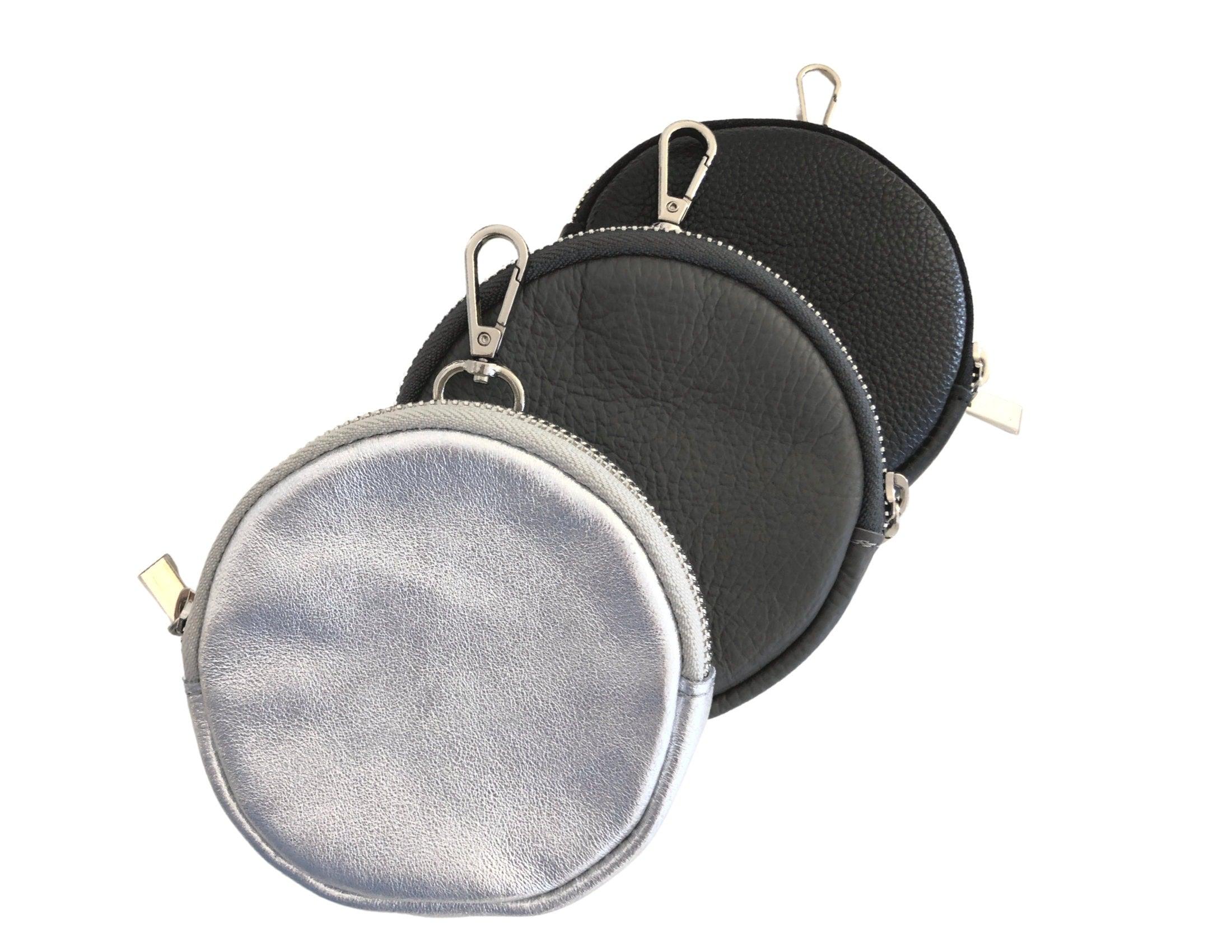 Tasche | rund | Echt Leder | verschiedene Farben - Roo's Gift Shop