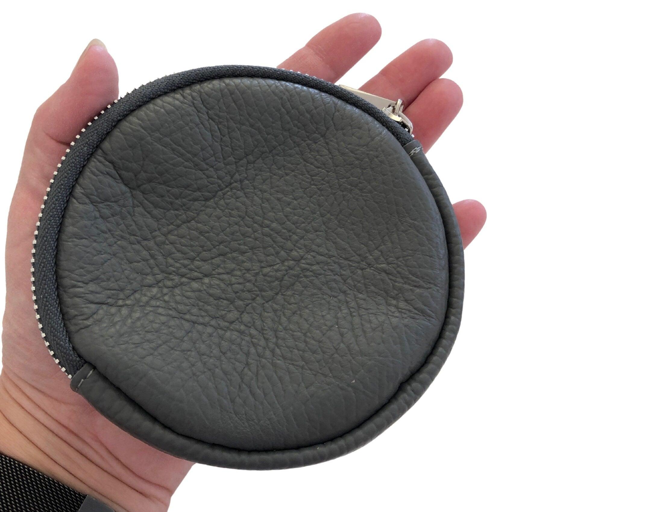 Tasche | rund | Echt Leder | verschiedene Farben - Roo's Gift Shop