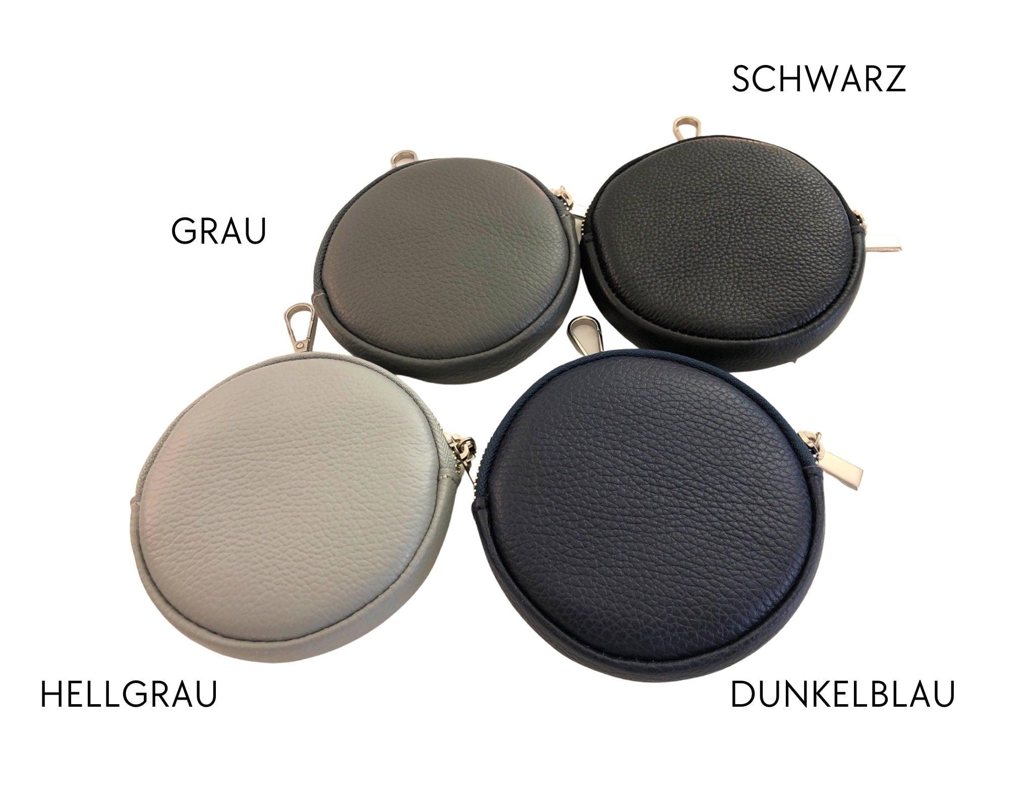 Tasche | rund | Echt Leder | verschiedene Farben - Roo's Gift Shop