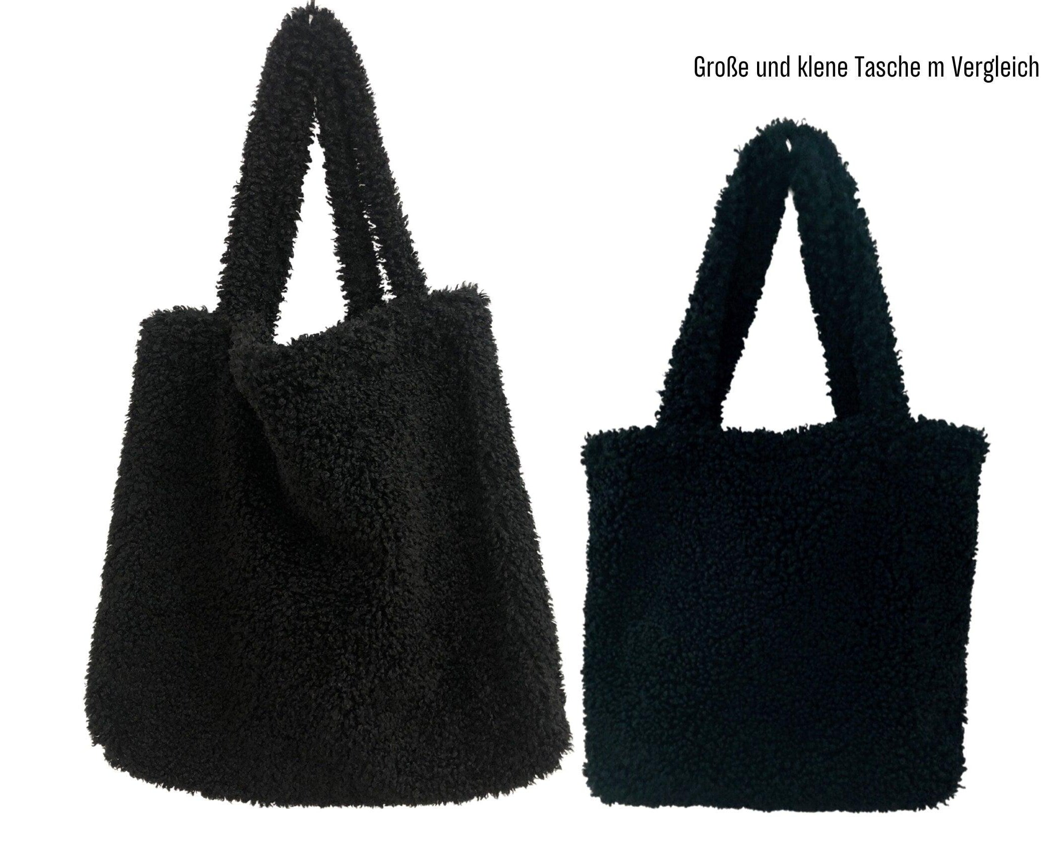 Tasche Teddyfell | XXL Tasche aus Plüsch - Roo's Gift Shop
