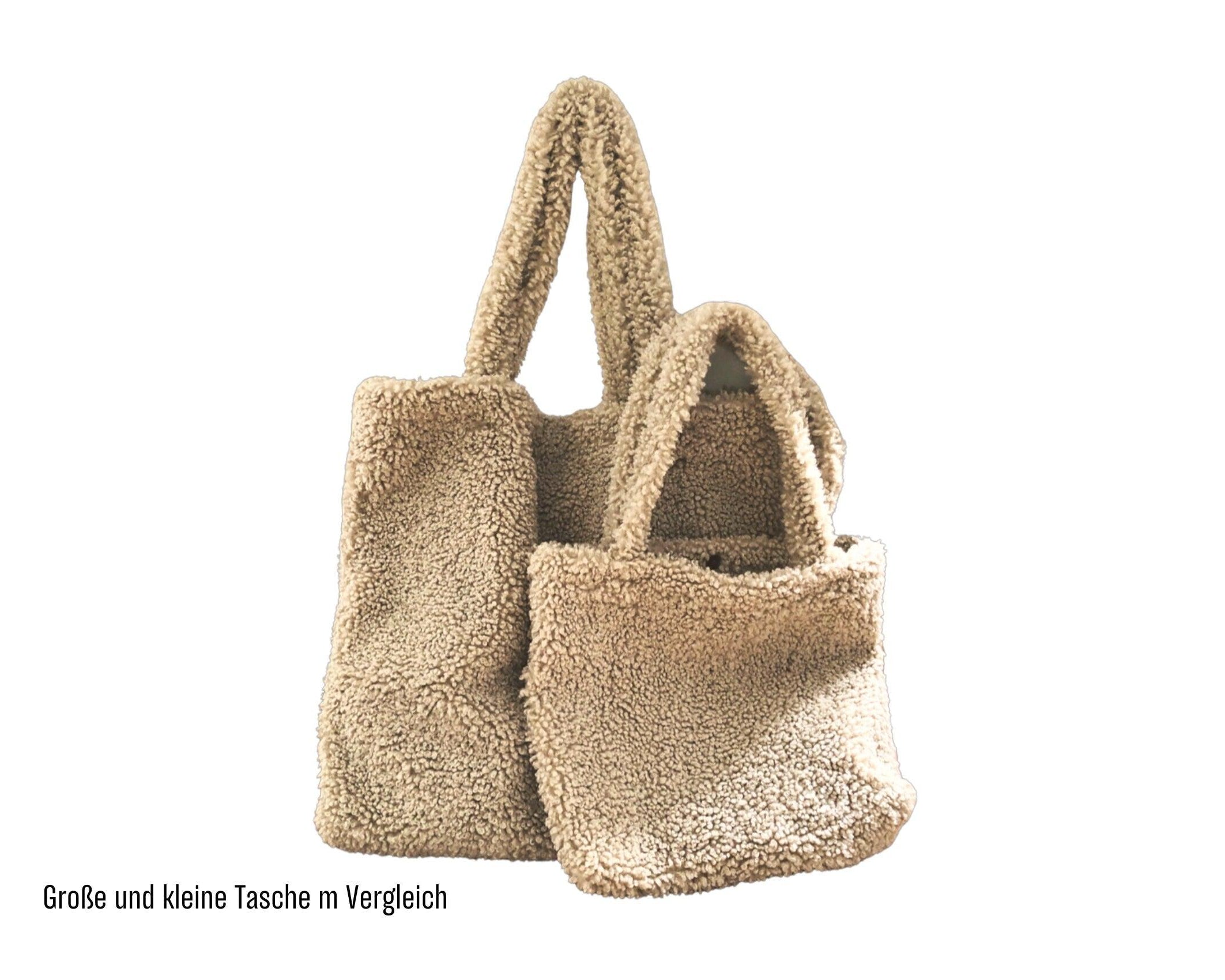 Tasche Teddyfell | XXL Tasche aus Plüsch - Roo's Gift Shop