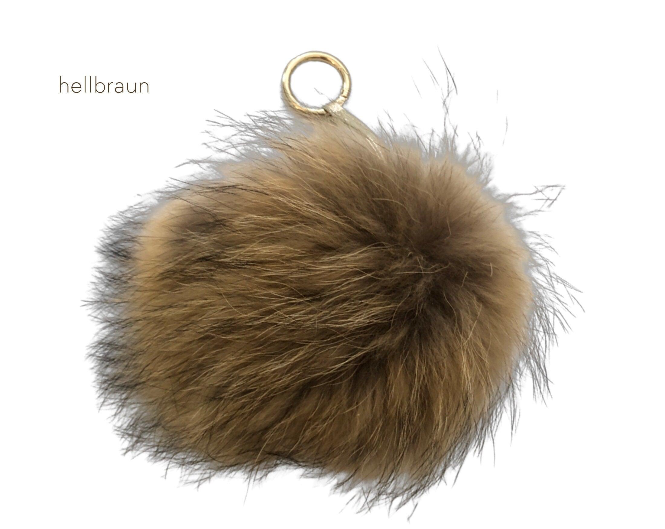 Taschenanhänger | Fell Bommel | Echtpelz - Roo's Gift Shop