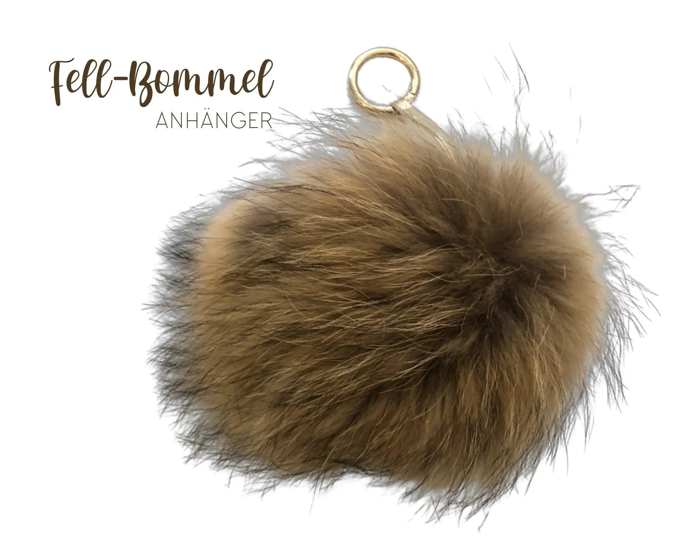 Taschenanhänger | Fell Bommel | Echtpelz - Roo's Gift Shop