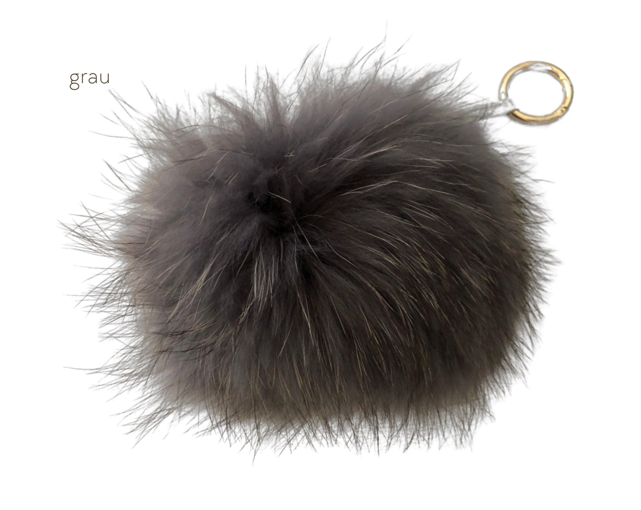 Taschenanhänger | Fell Bommel | Echtpelz - Roo's Gift Shop