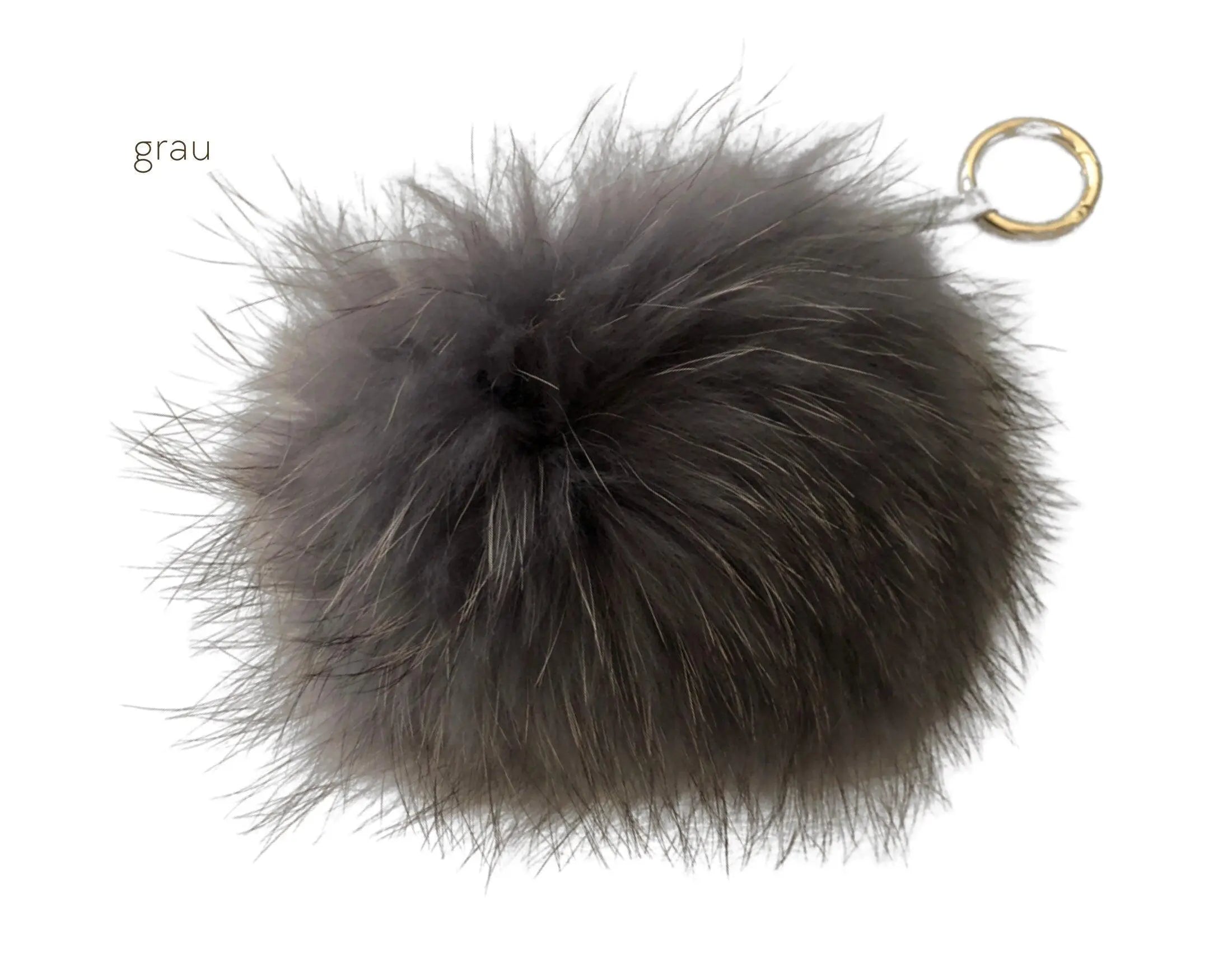 Taschenanhänger | Fell Bommel | Echtpelz - Roo's Gift Shop