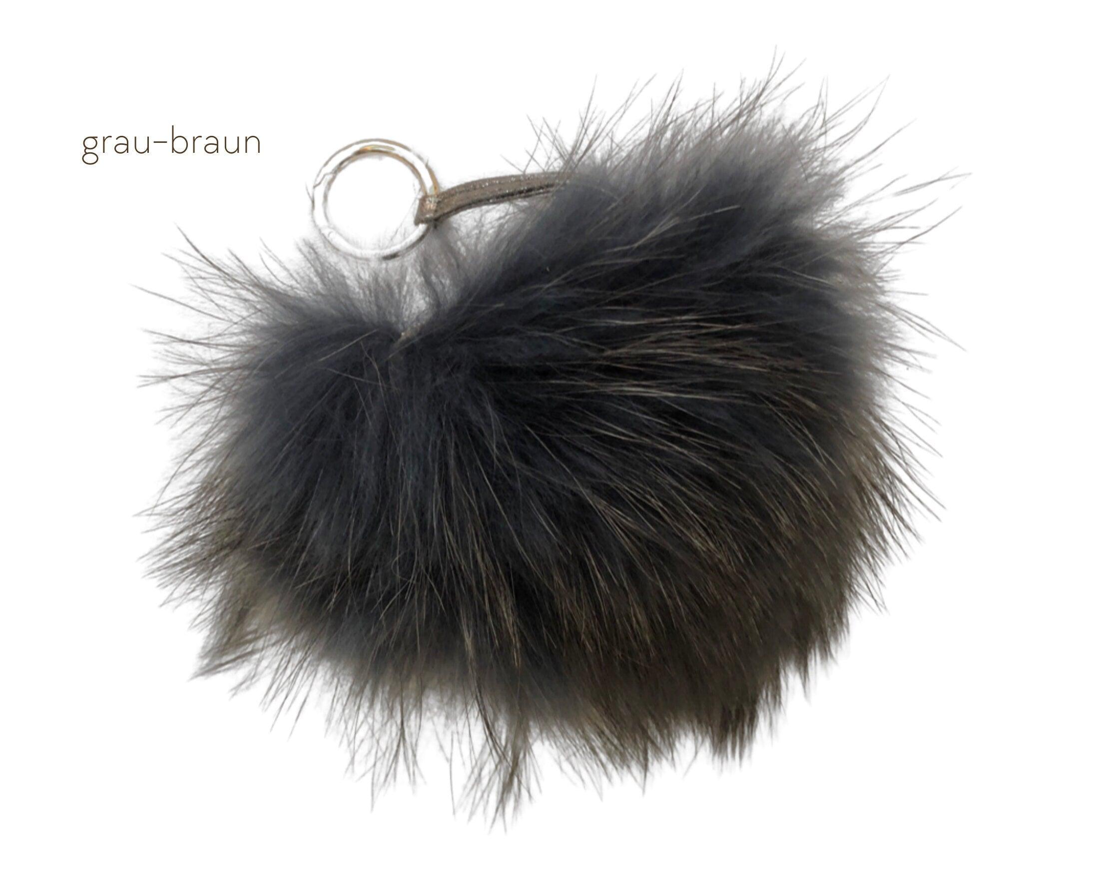 Taschenanhänger | Fell Bommel | Echtpelz - Roo's Gift Shop