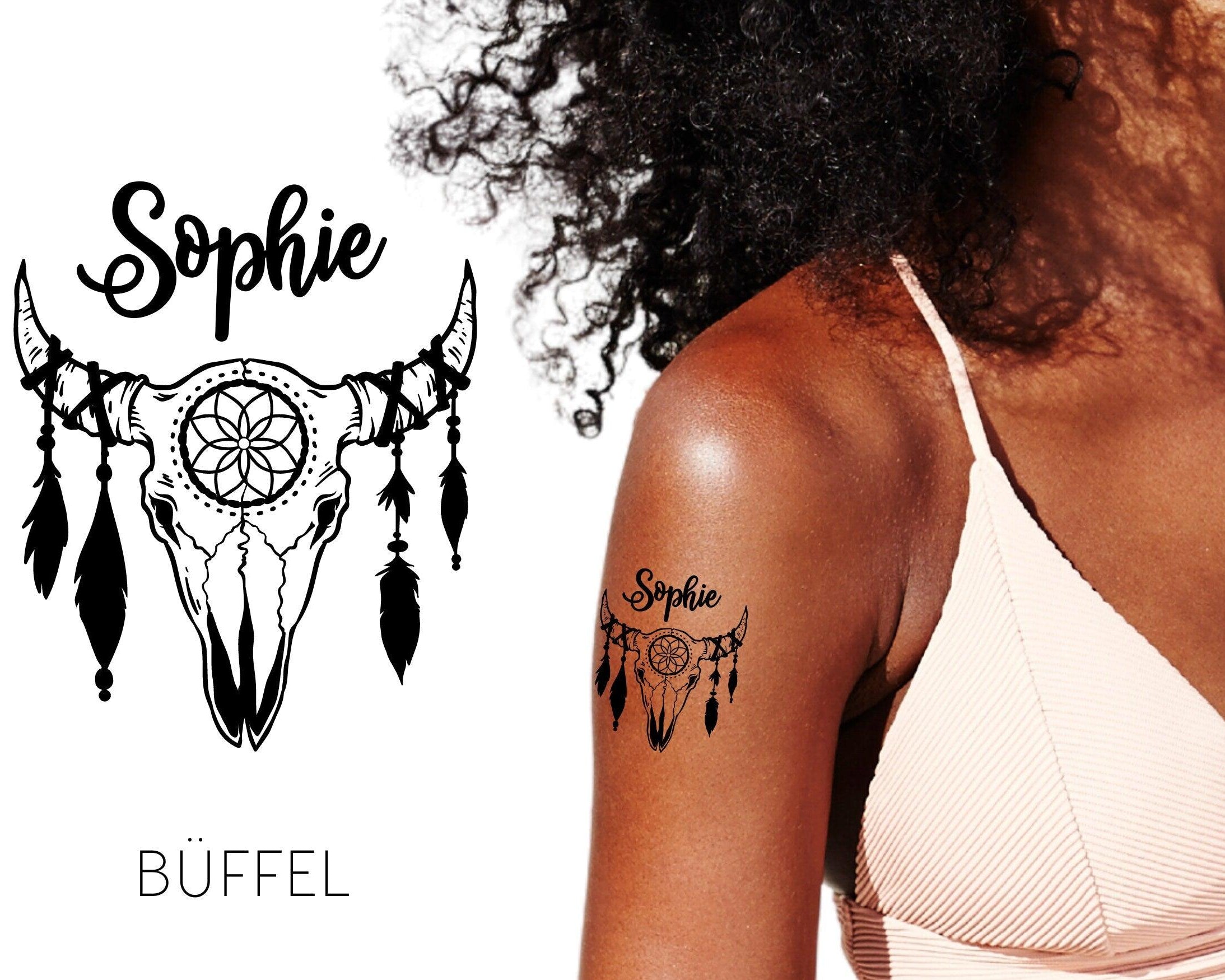 Tattoo | Boho | personalisiert | temporär | 3er Set - Roo's Gift Shop
