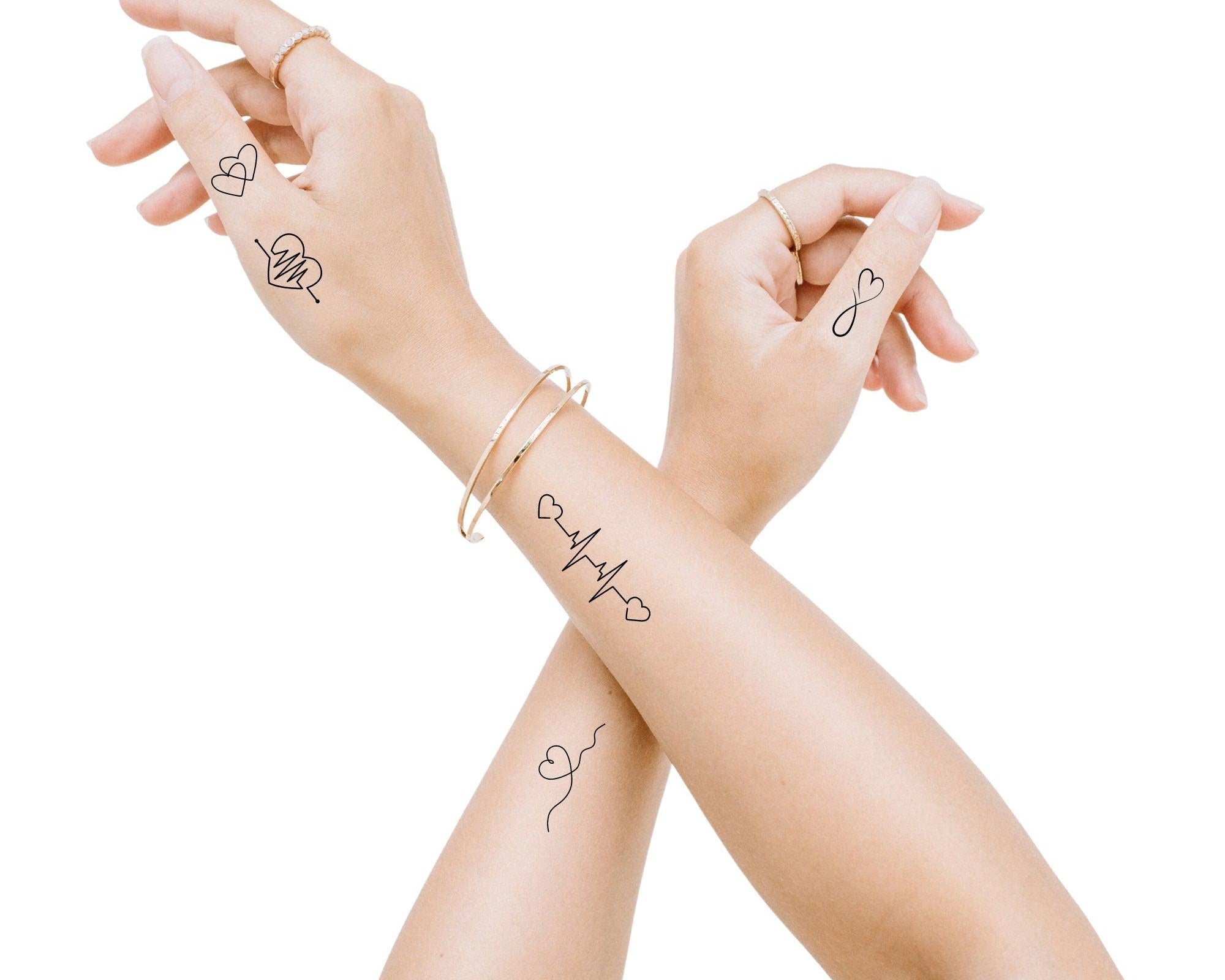 Tattoo | Herz, Love, Infinity | temporär | Set - Roo's Gift Shop