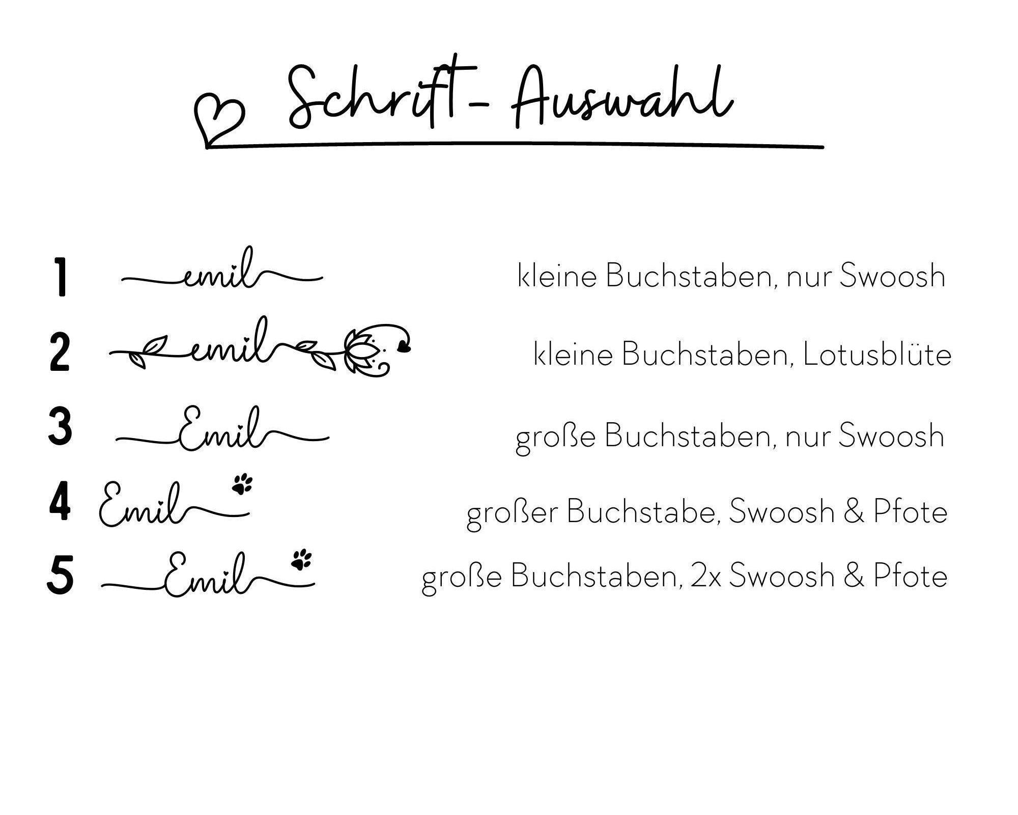 Tattoo | Hund | temporäres Tattoo mit Namen | 3er Set - Roo's Gift Shop