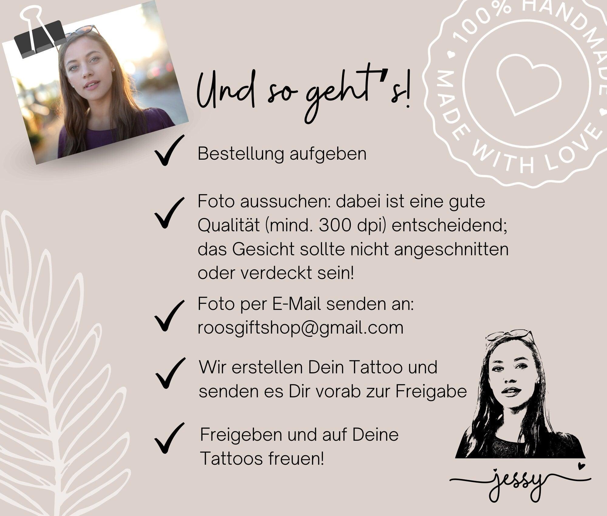 Tattoo | JGA | temporäres Tattoo mit Namen | 3er Set - Roo's Gift Shop