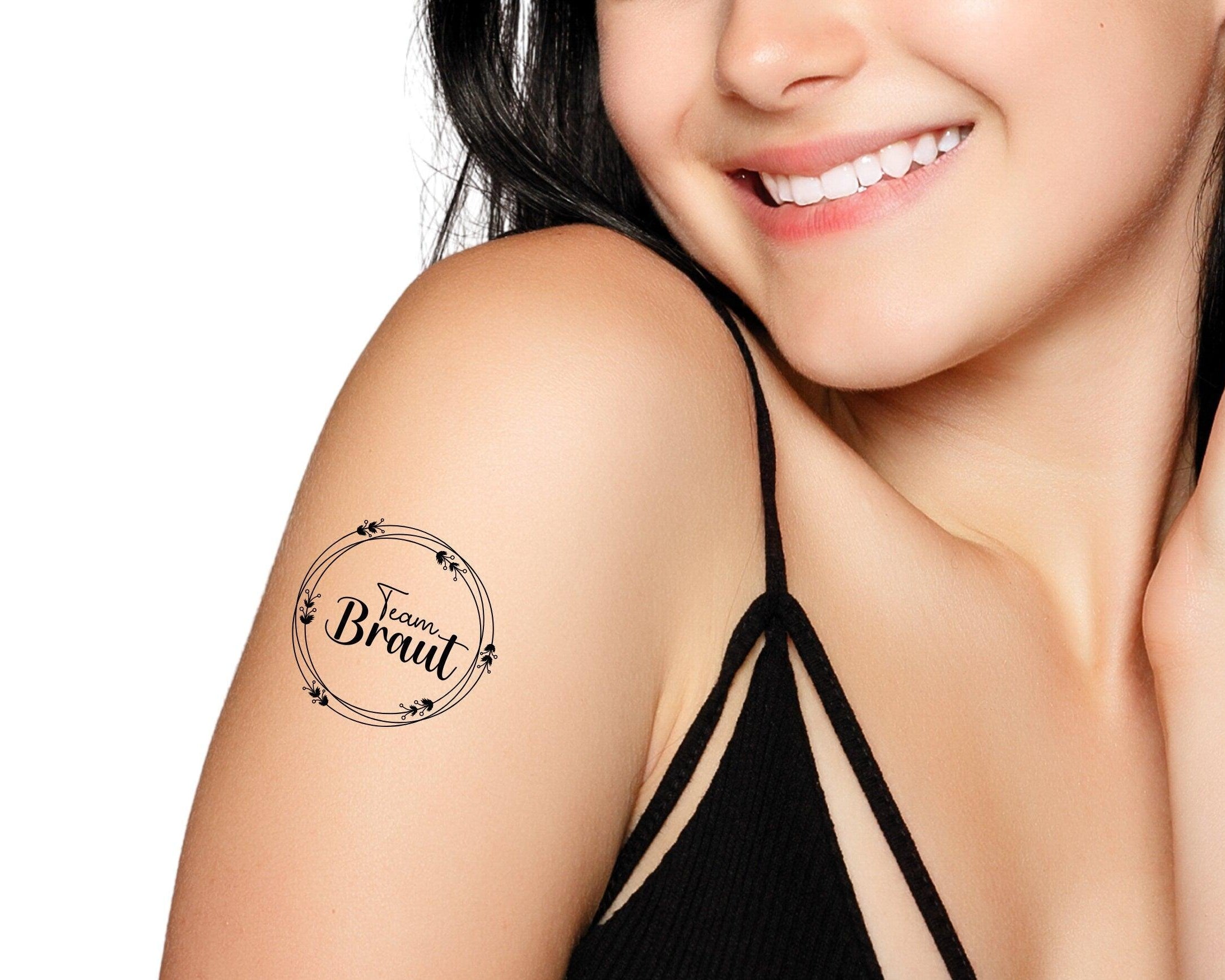 Tattoo | personalisiert | temporär | JGA Team Braut - Roo's Gift Shop
