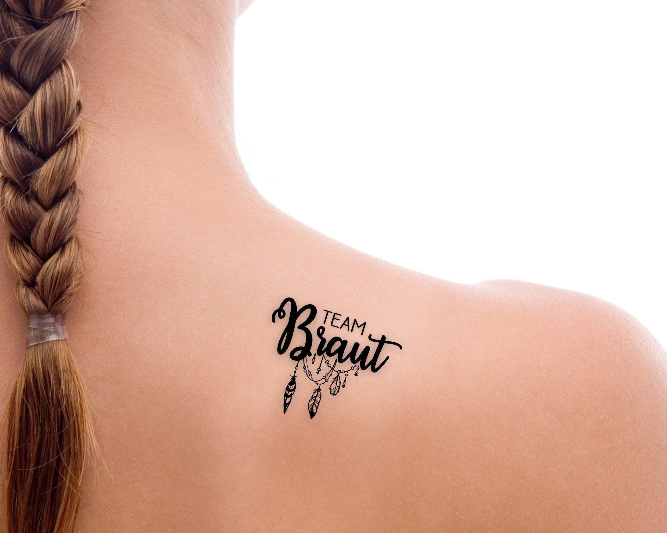 Tattoo | personalisiert | temporär | JGA Team Braut - Roo's Gift Shop