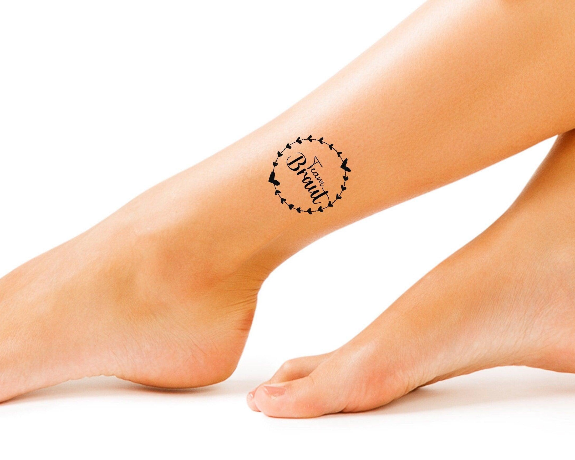 Tattoo | personalisiert | temporär | JGA Team Braut - Roo's Gift Shop
