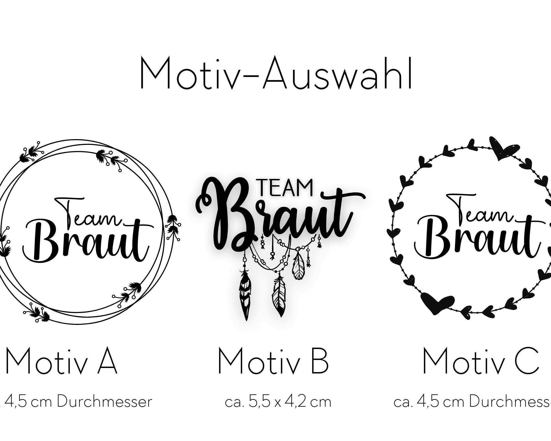 Tattoo | personalisiert | temporär | JGA Team Braut - Roo's Gift Shop