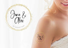 Tattoo | temporäres Hochzeits-Tattoo | JGA | personalisiert - Roo's Gift Shop