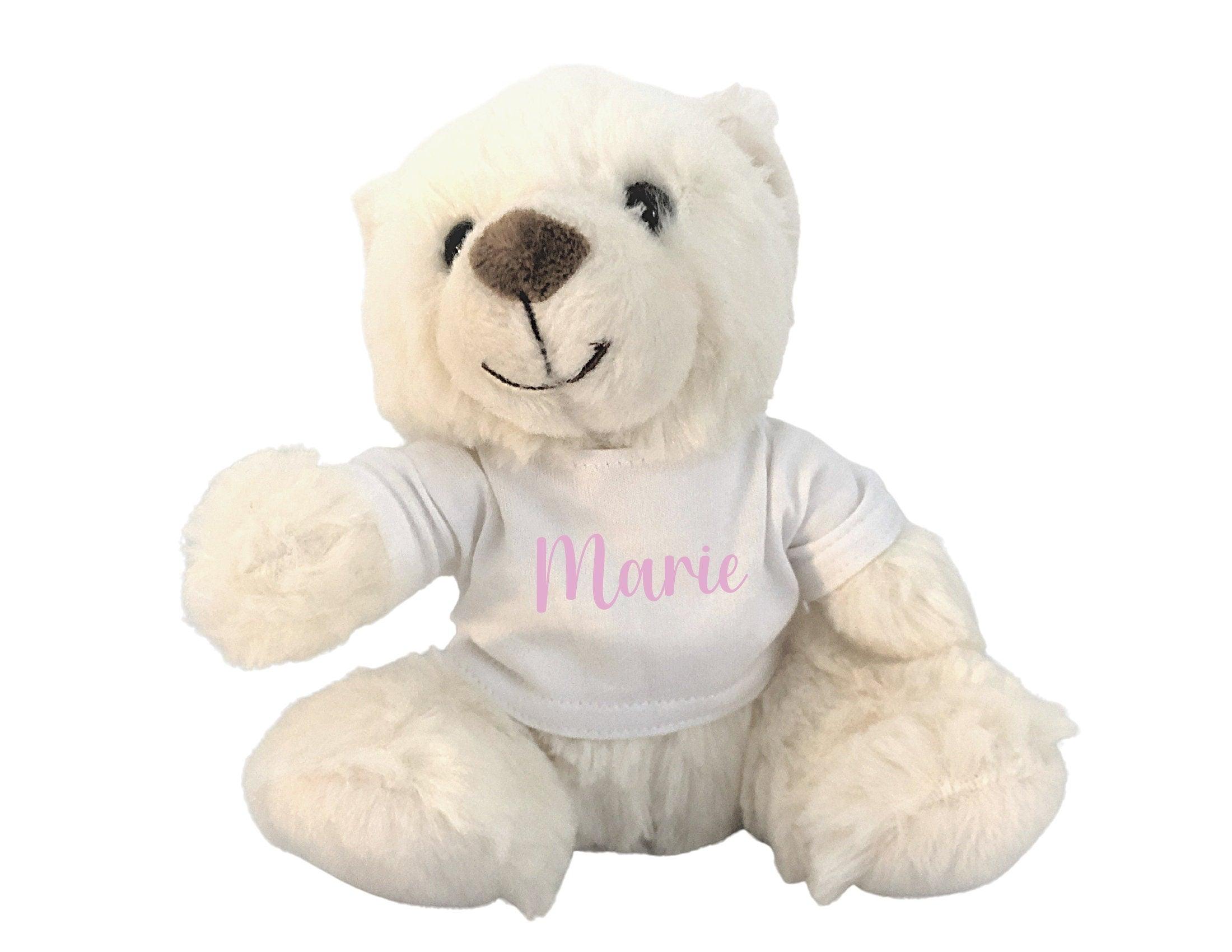 Teddy | personalisiert | Plüschtier mit Namen | Babygeschenk - Roo's Gift Shop