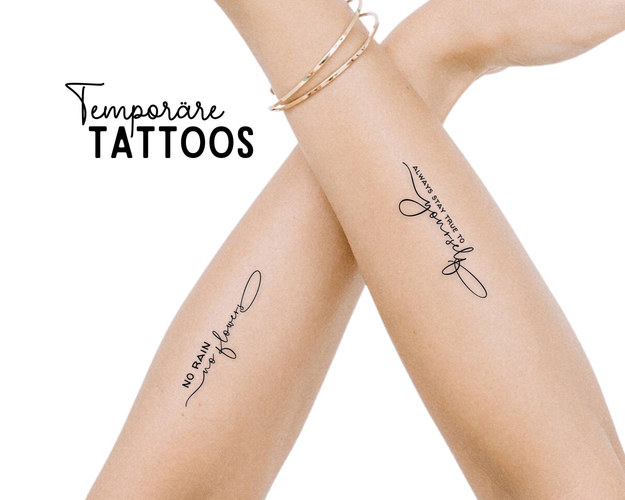 Temporäre Tattoos | Glaubenssätze | 13 Stück pro Set - Roo's Gift Shop