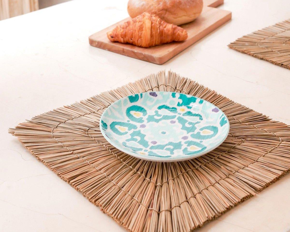 Tisch-Set VARNA | quadratisch | Seegras | Set 2, 4 oder 6) - Roo's Gift Shop
