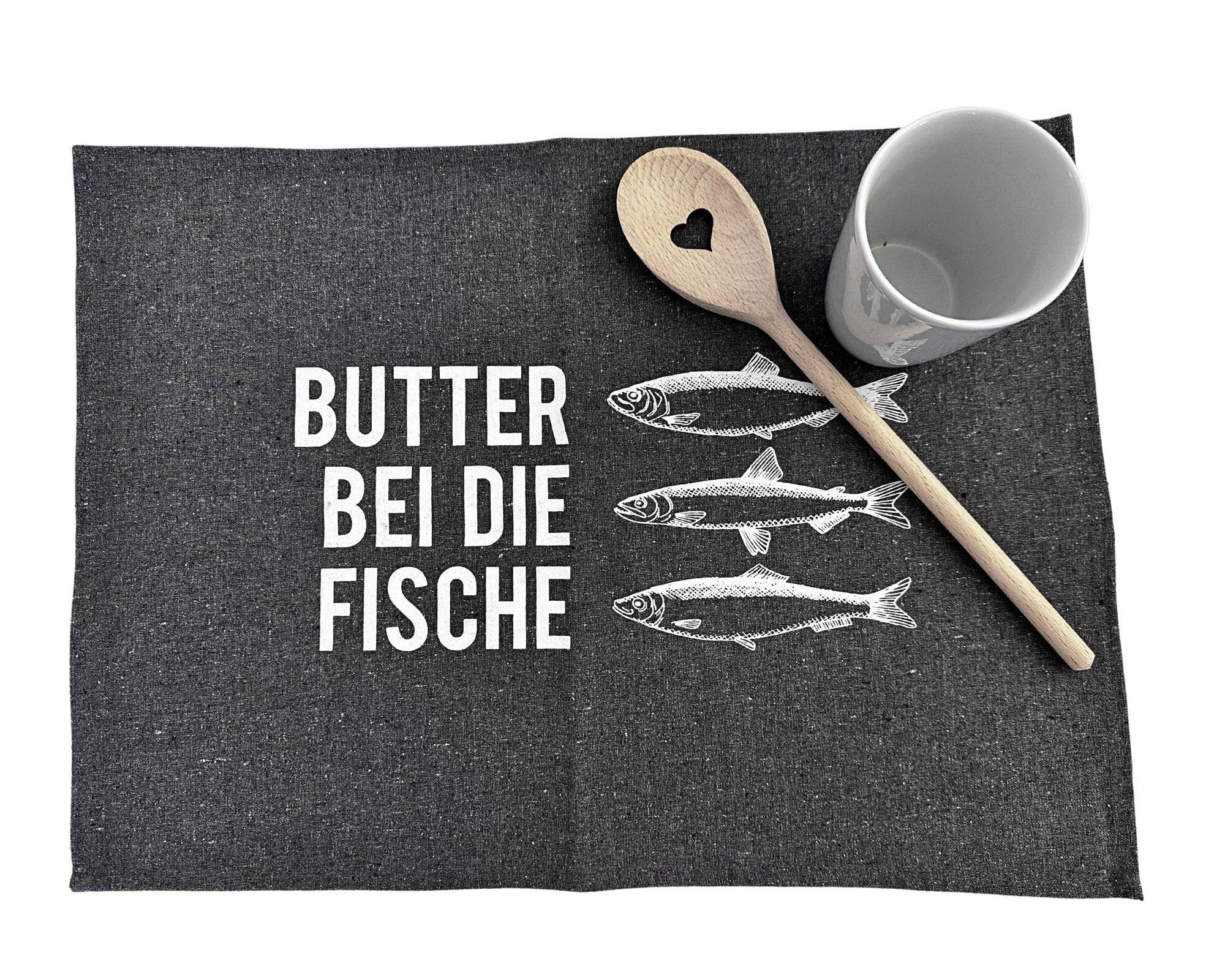 Tisch-Sets | maritim | Butter bei die Fische | Moin | Seepferd - Roo's Gift Shop