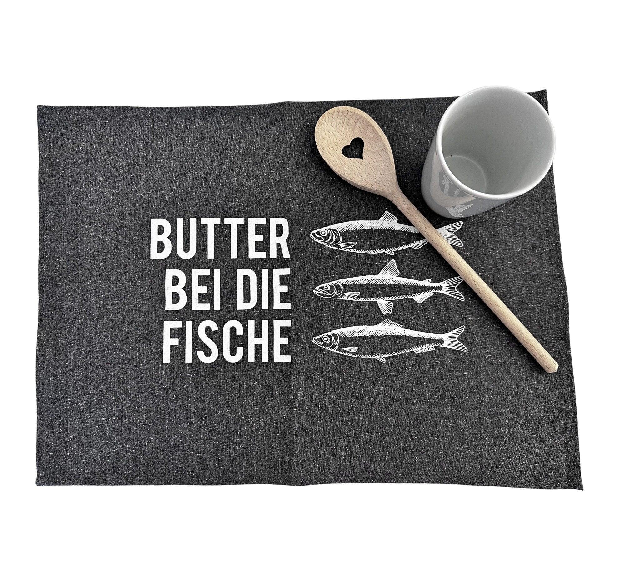 Tisch-Sets | maritim | Butter bei die Fische | Moin | Seepferd - Roo's Gift Shop