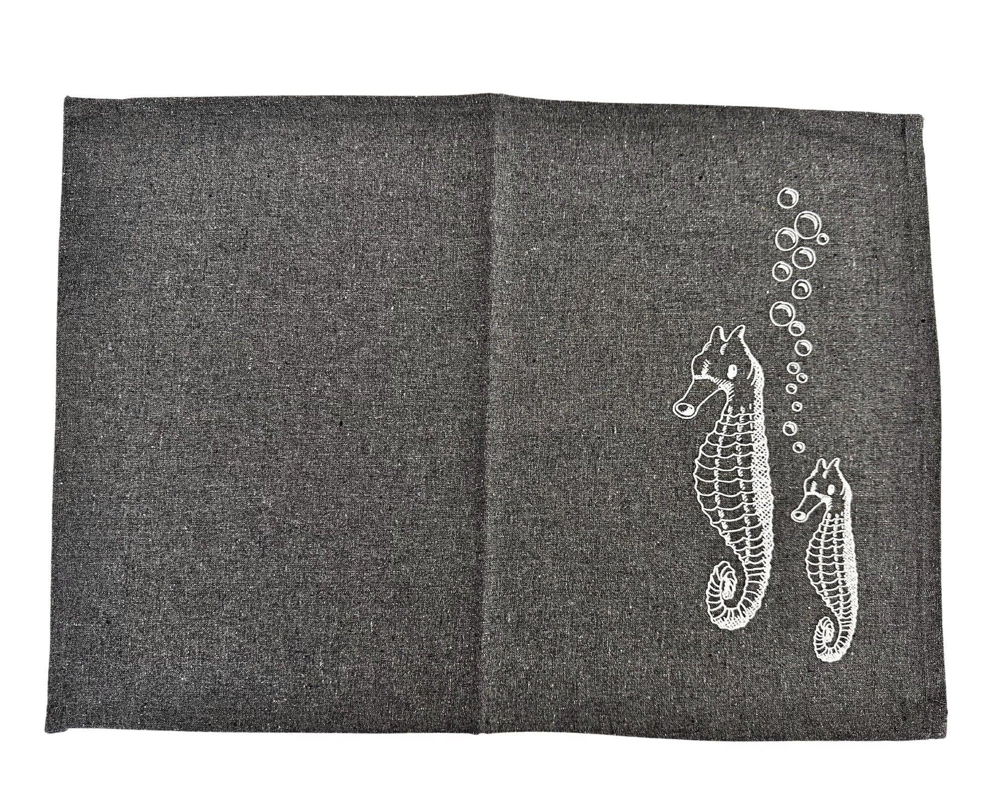 Tisch-Sets | maritim | Butter bei die Fische | Moin | Seepferd - Roo's Gift Shop