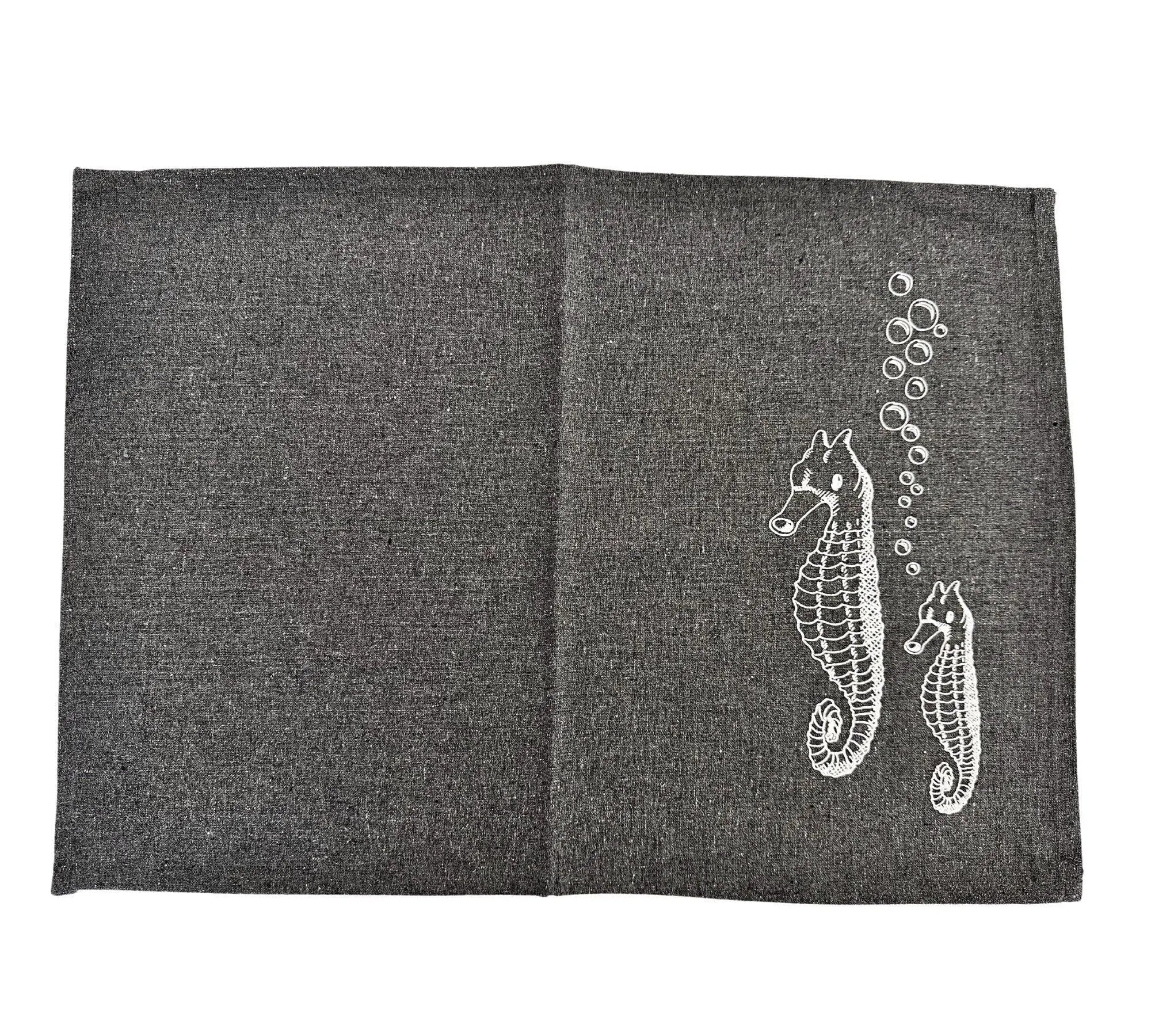 Tisch-Sets | maritim | Butter bei die Fische | Moin | Seepferd - Roo's Gift Shop