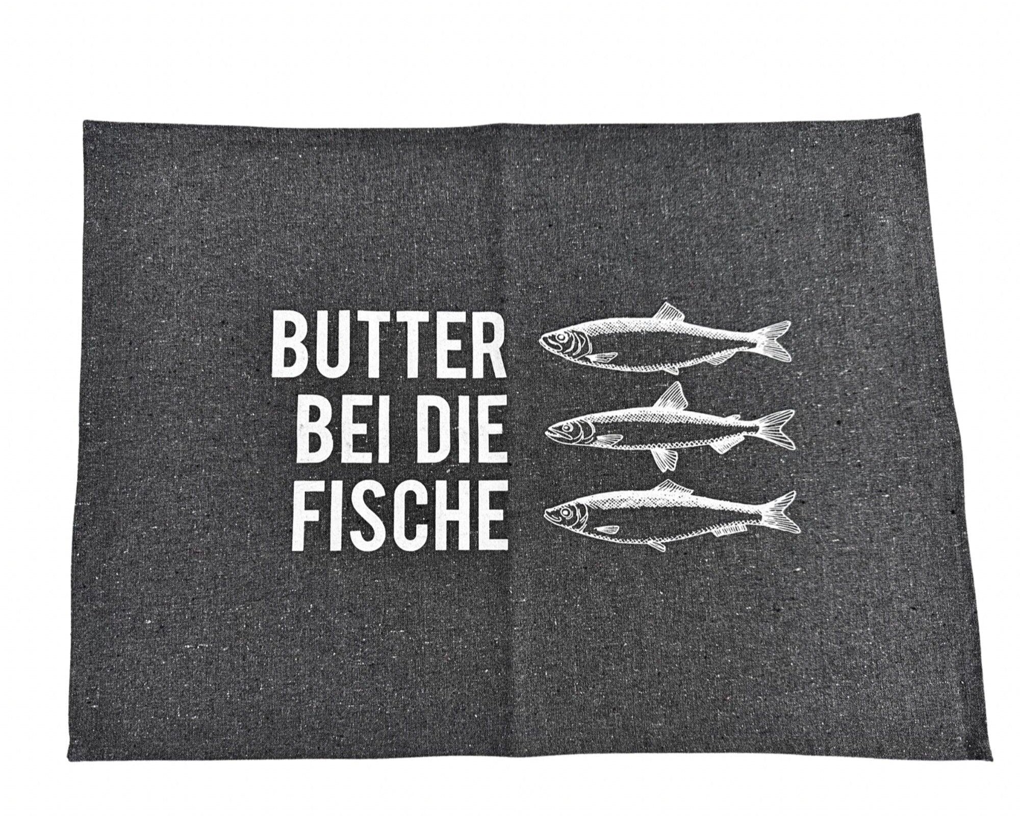 Tisch-Sets | maritim | Butter bei die Fische | Moin | Seepferd - Roo's Gift Shop