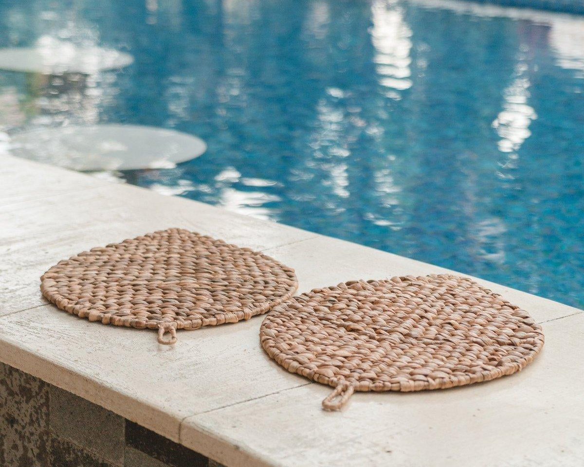 Tischset (2er, 4er, 6er Set) | Boho Tischset DITU | Wasserhyazinthe - Roo's Gift Shop