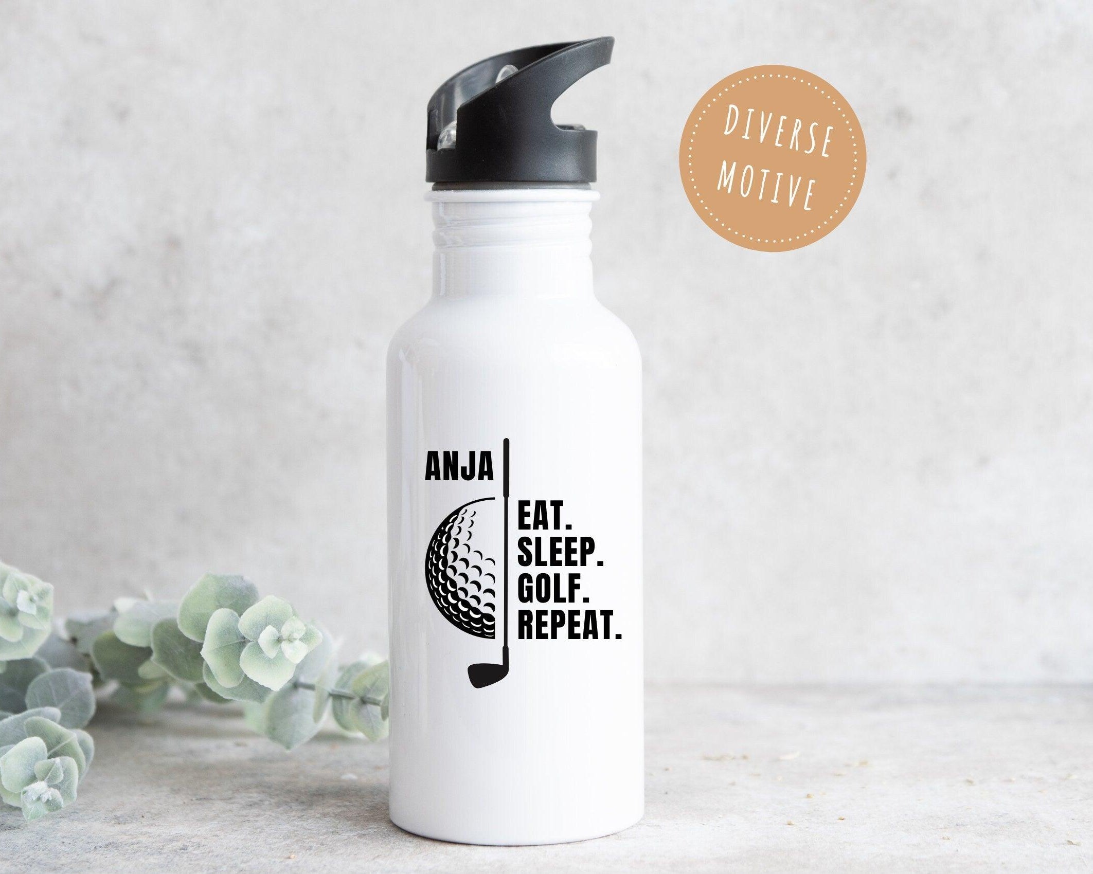 Trinkflasche | Personalisierte Flasche für Golfspieler - Roo's Gift Shop