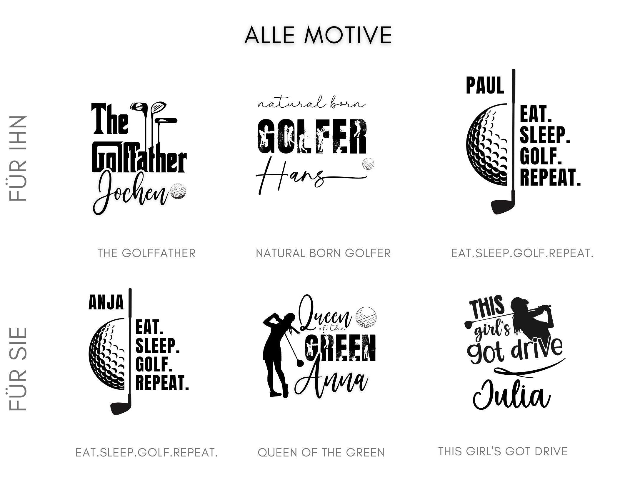 Trinkflasche | Personalisierte Flasche für Golfspieler - Roo's Gift Shop