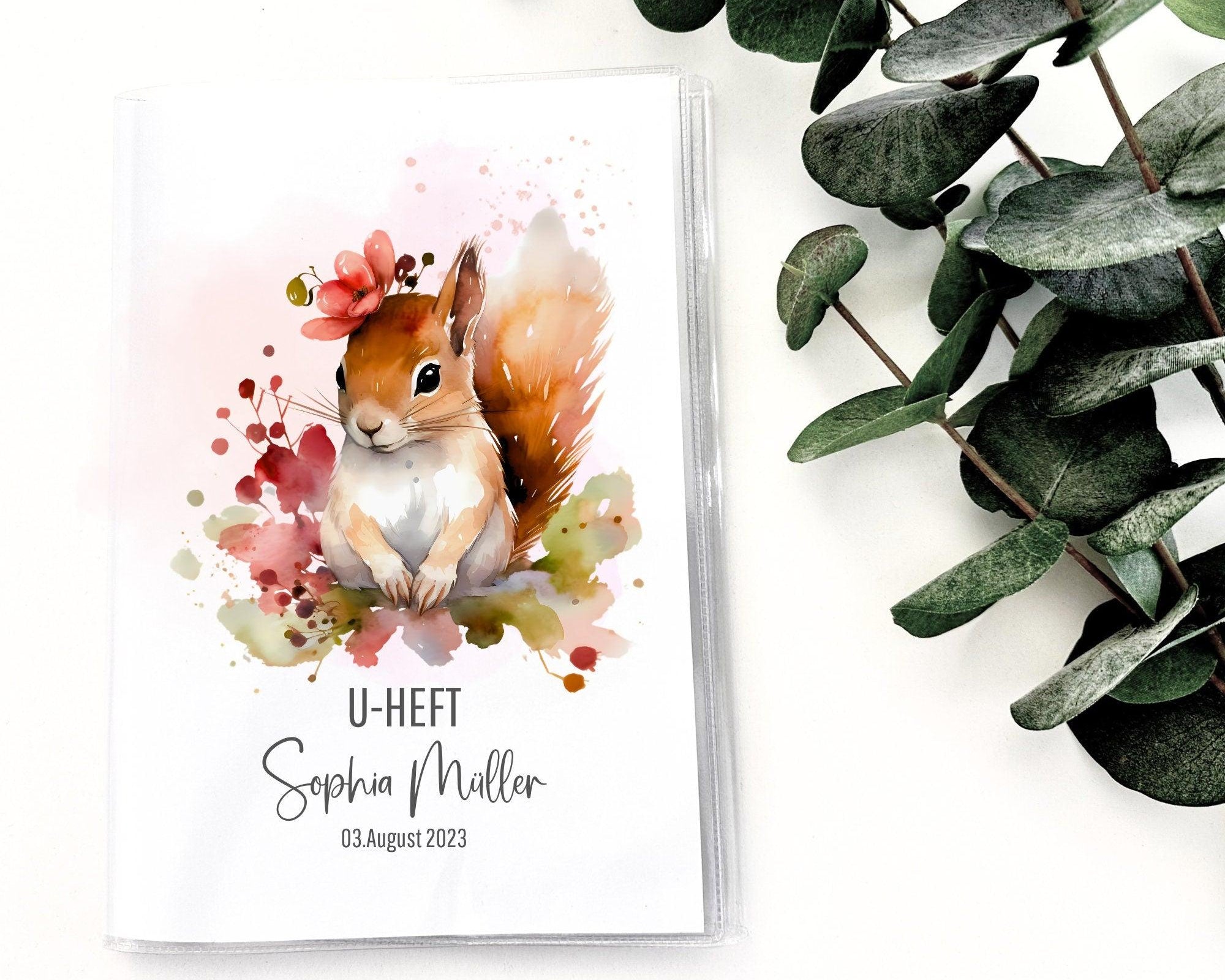 U-Heft und Impfpass Hülle | personalisiert mit Namen | Tiermotive - Roo's Gift Shop