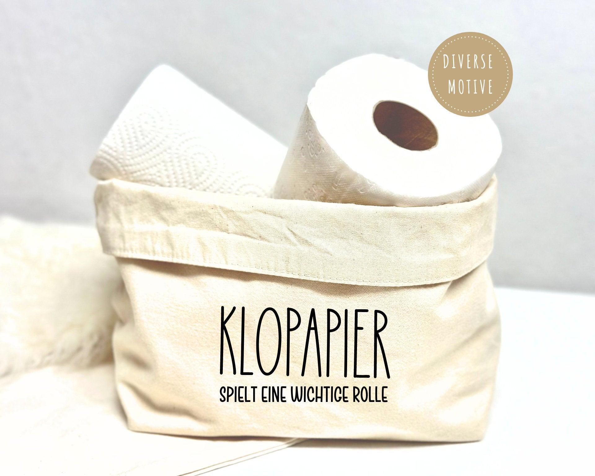 Utensilo | beiger Stoffkorb für Klopapier | Aufbewahrung - Roo's Gift Shop
